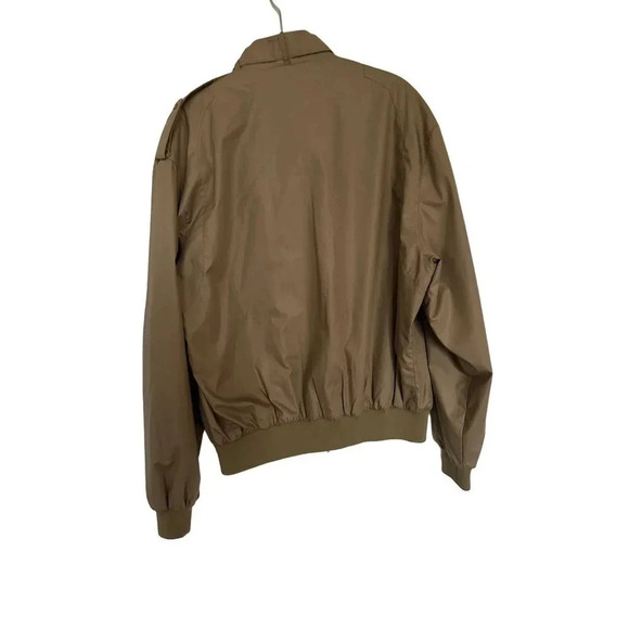 Members Only Cafe Racer Men's Beige Faux Fur Lined EM3 Zip Coat Jacket Size 40 - Picture 3 of 6